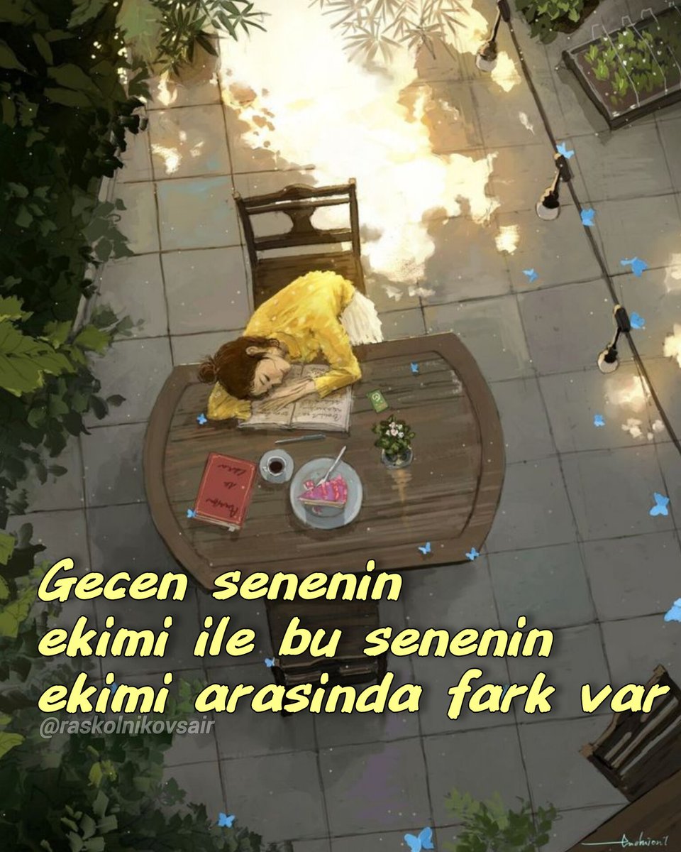 Geçen senenin ekimi ile bu senenin
ekimi arasında fark var.