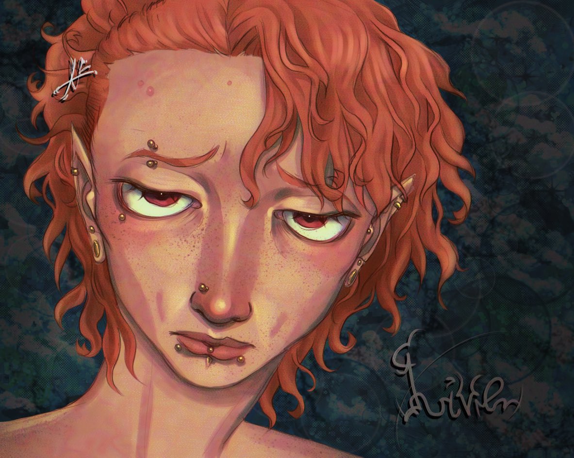 I was finally able to draw him like I imagined 😝😝 #Krita