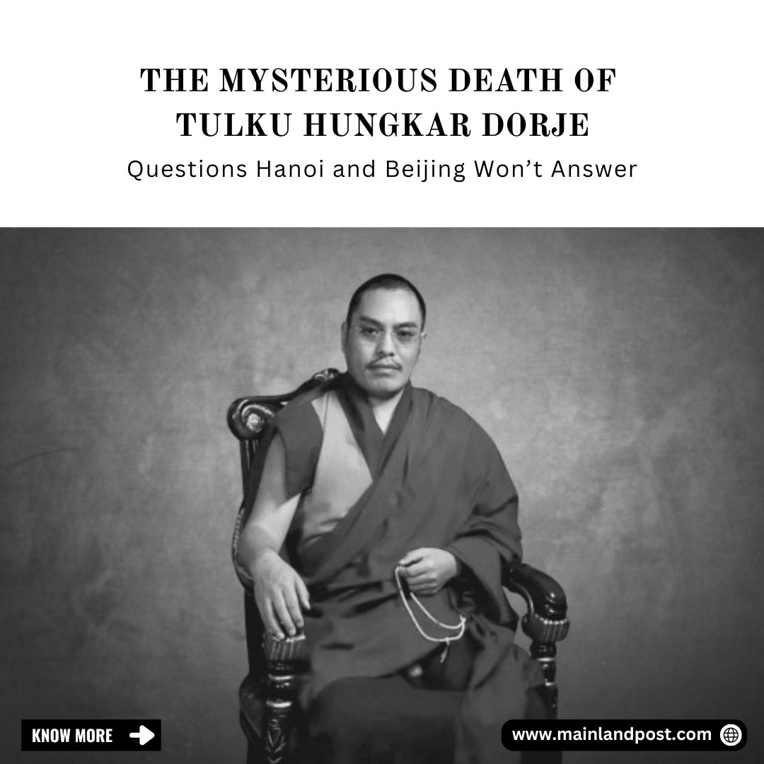 On March 25, 2025, police in Ho Chi Minh City, reportedly working with Chinese officials, detained Hungkar Dorje. For four days, his whereabouts remained unknown until authorities claimed he had died of a heart attack—though he had no prior illness, no independent autopsy was