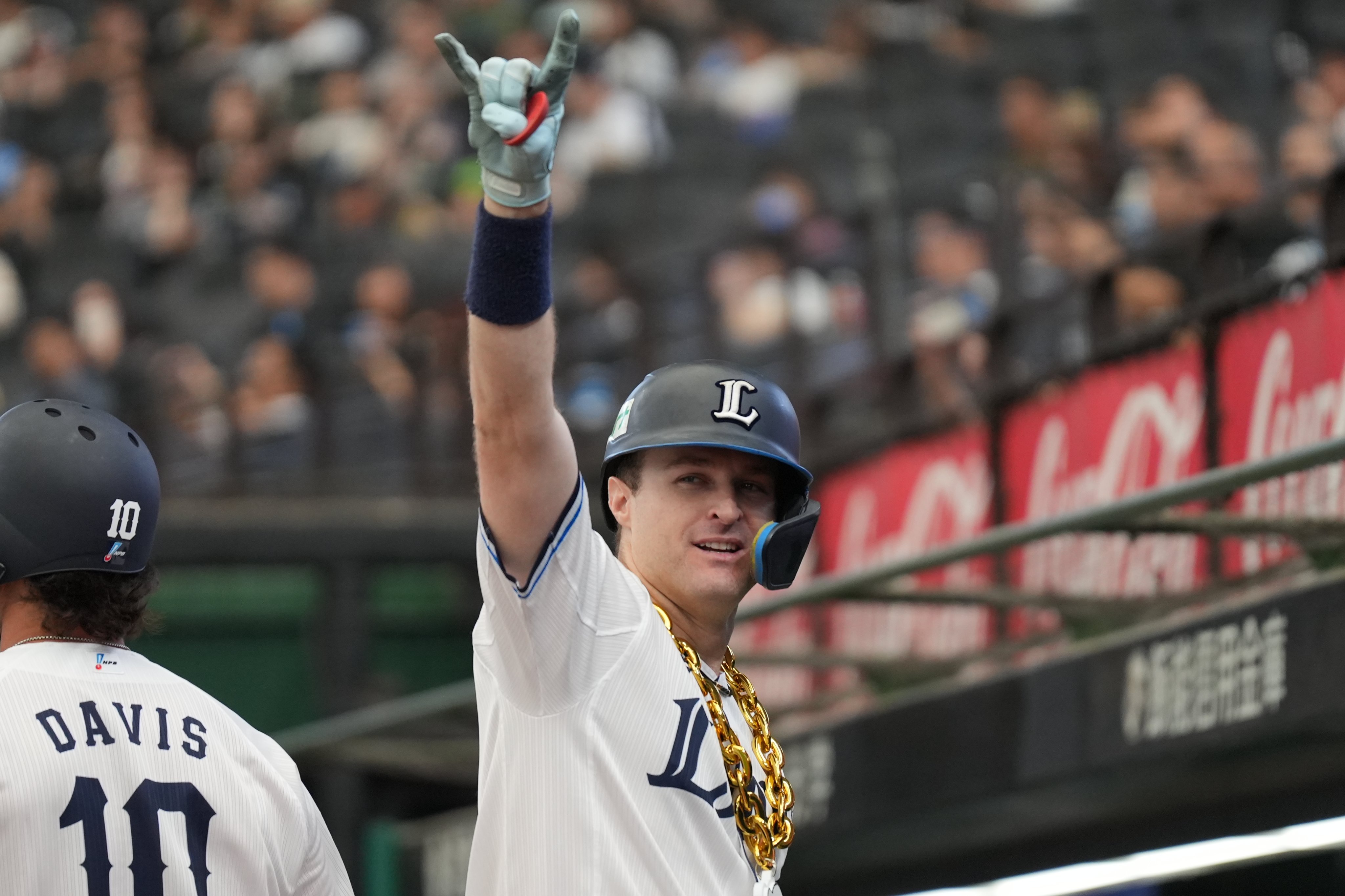 西武ライオンズ中村選手実使用　ベースボールジャケット ネイビー 西武ライオンズ中村選手実使用 ベースボールジャケット ネイビー