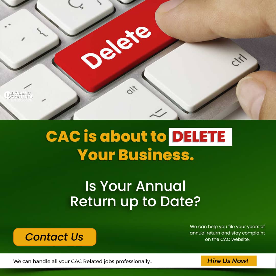 Good morning registered business owners
Filing your annual returns is mandatory for everyone that has registered with the CAC, it keeps your business status Active always on the portal. 
Mr A is a school owner that registered His School 10 years ago, but he has not been filing