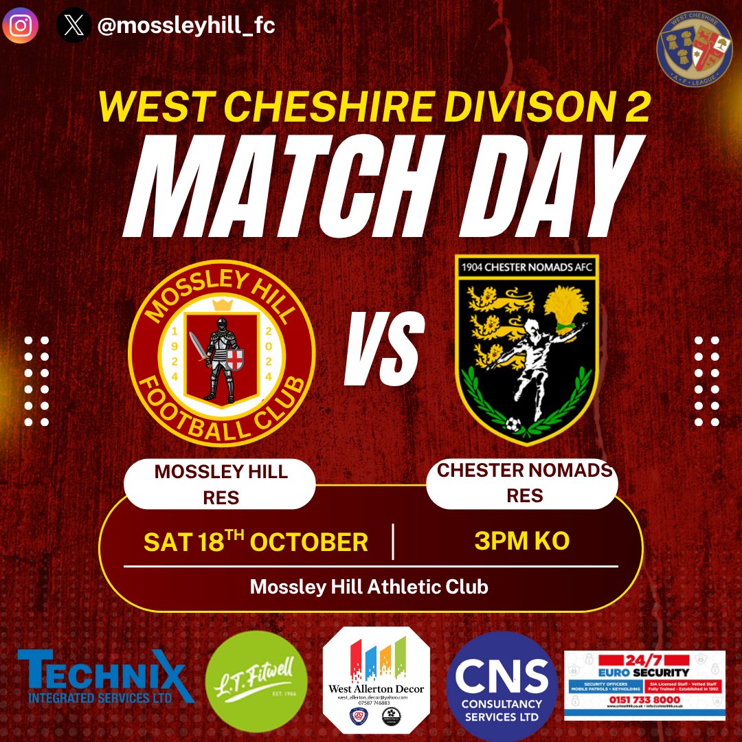 MossleyHill_FC's tweet image. Weekend Fixtures ⚽️
#oneclub