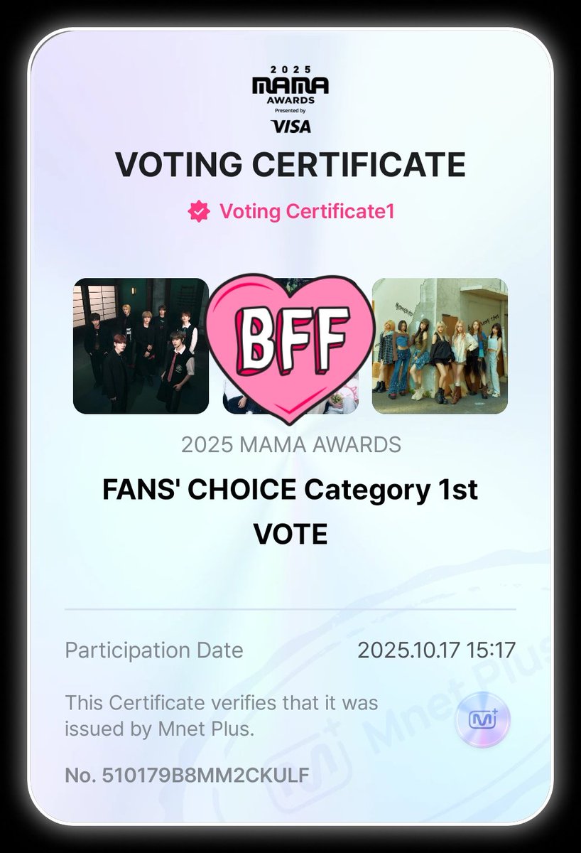 Dont forget to vote for #ARrC in #2025MAMAVOTE ! And vote Billlie for our collab 🫶