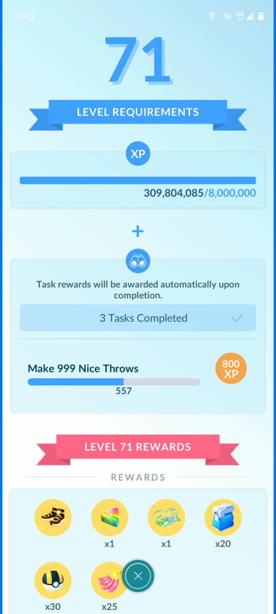 OldSkool4evr's tweet photo. Only able to play for a couple hours yesterday, hoping to level up today after work !
😎 🎉
#PokemonGO #PokemonGOfriend #TalesOfTransformation #PokemonGOfriends #Pokemon #Level70
#ポケモンGO #ポケモン https://t.co/fR9YhSBOgb