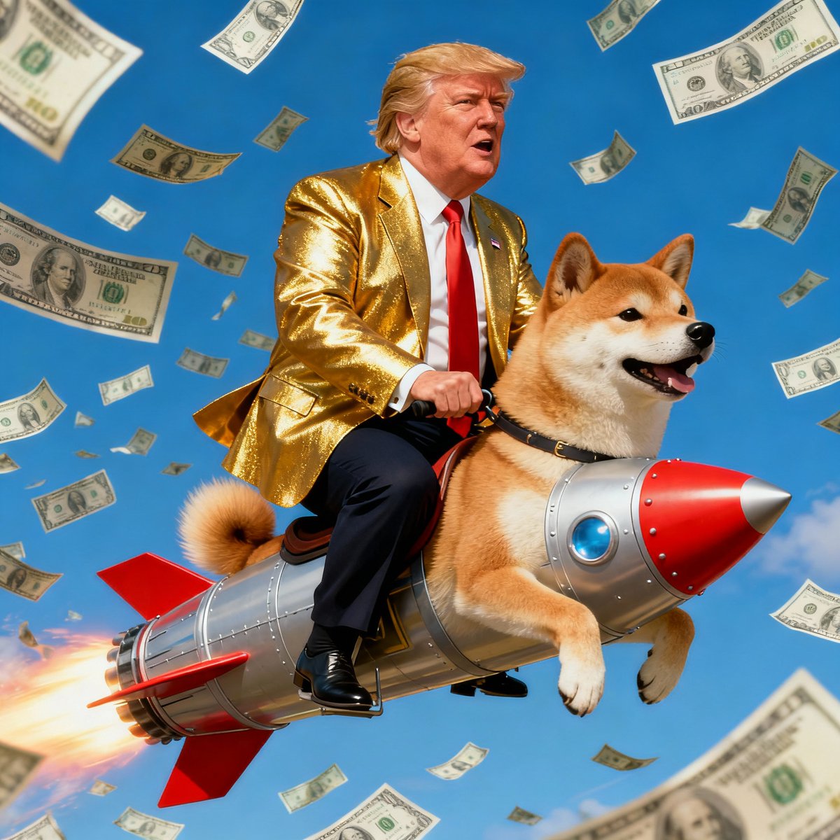 memeverse_pump's tweet image. Why did $TRUMP meme coins start a campaign? Because even meme coins want to run for president and moon at the same time!