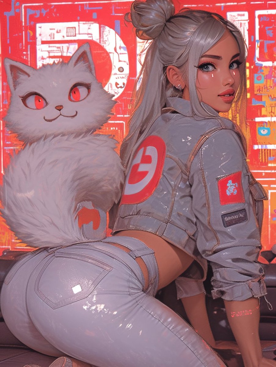 パウ＆プレイ🐈 Paw &amp; Play
#AIアート #nijijourney