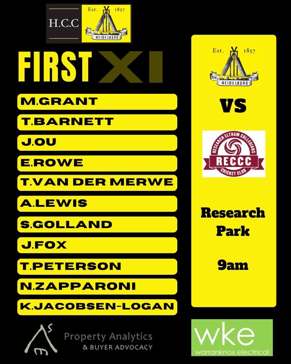 Heidelberg Cricket Club tweet media