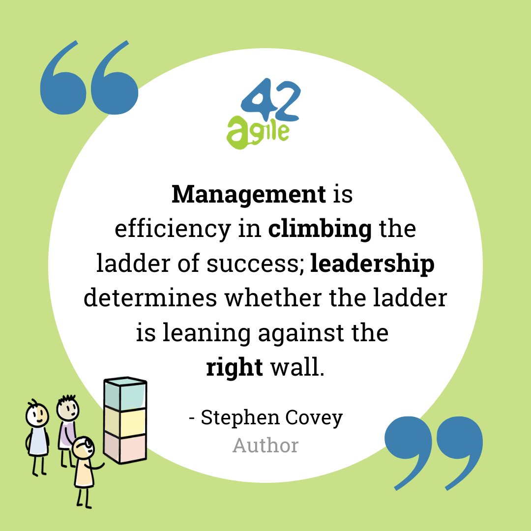 Efficiency is important, but it’s only valuable if applied to tasks that are actually worth doing. 👍

Strong leaders craft the blueprint that guides the team’s decisions and actions, influencing not only the vision and goals of the organization, but also its culture and values.