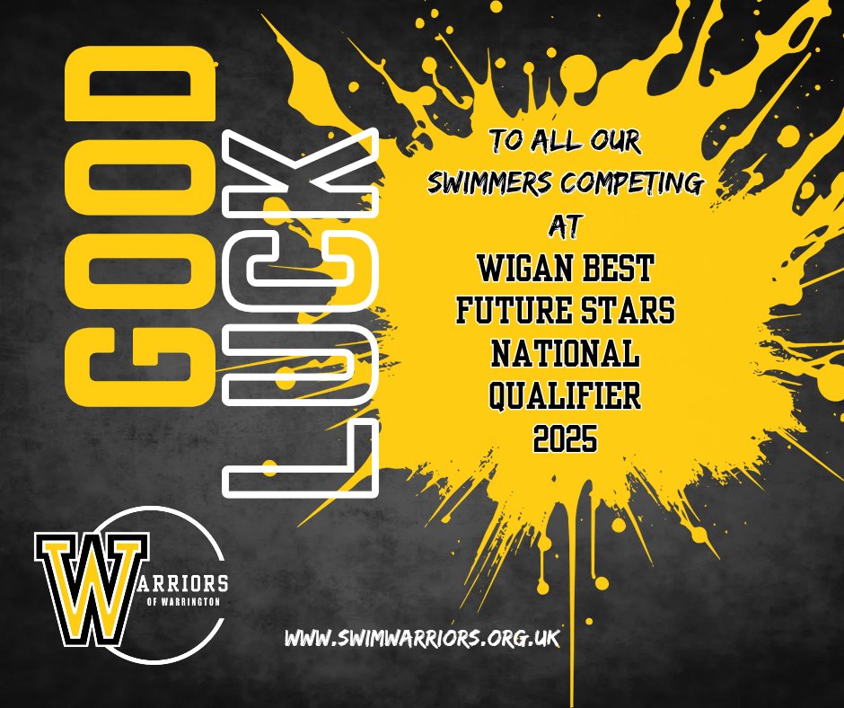 Good luck to all our swimmers competing in Wigan over the weekend 👏 Kicking off with distance races this evening 🙌💛💪