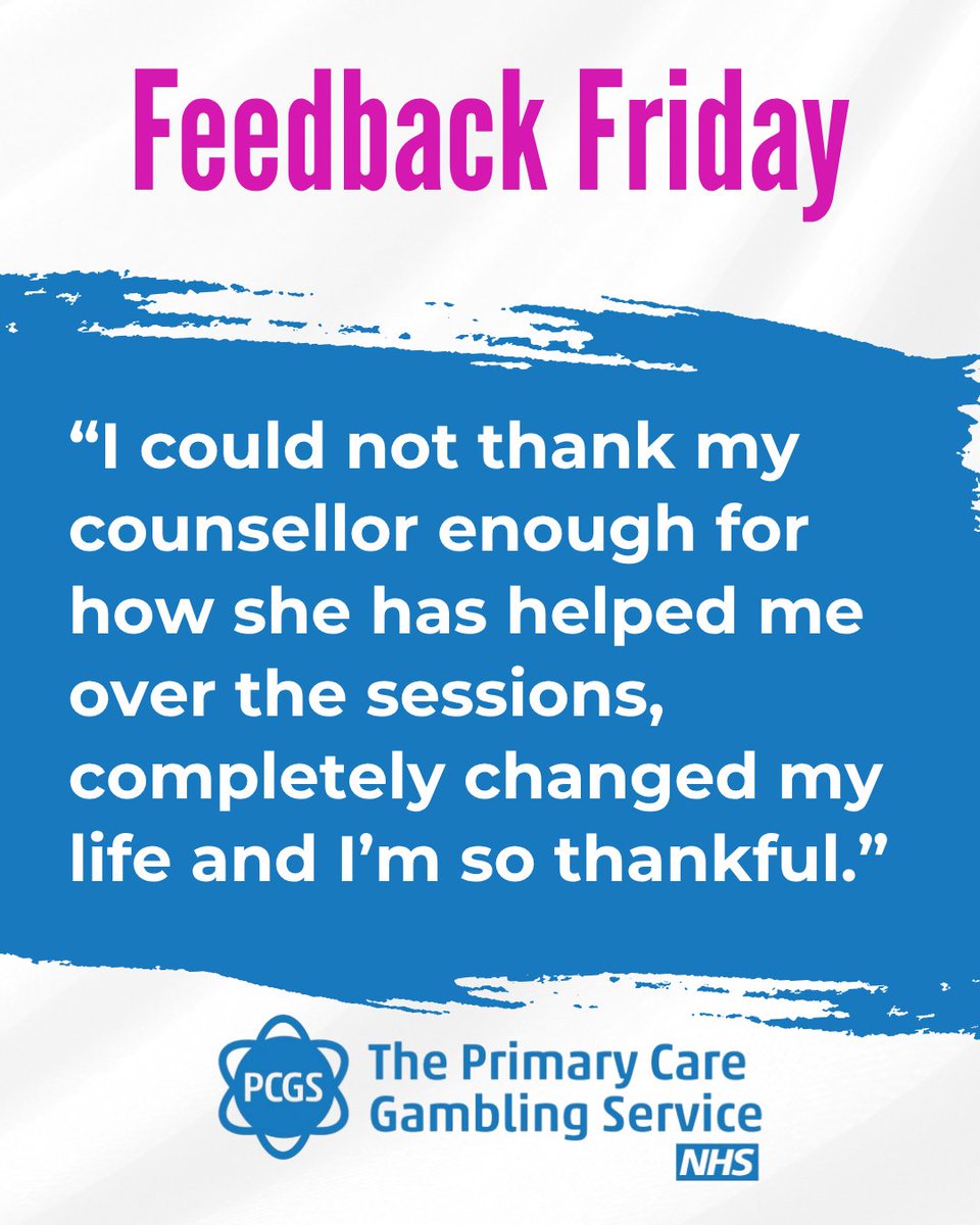 If you're worried about how gambling is affecting you, you can self-refer today for free and confidential support on our website or by calling on 0300 0300 111.

We're here to help 🤝

#GamblingSupport