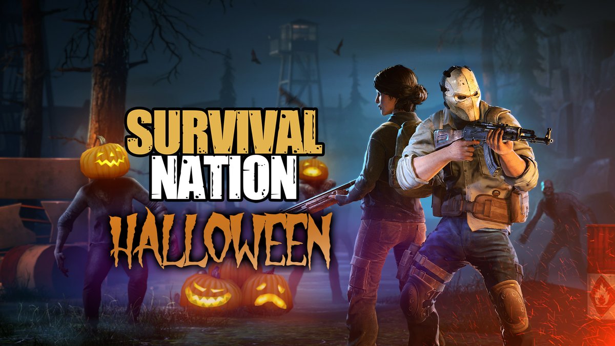 Get ready for spooky season in Survival Nation! 🎃 

Pumpkins, spider webs, bats, and even zombie pumpkins have taken over the land! 
Visit Christie’s shop for the Plague Mask and Witch Hat - perfect for surviving in style. 🦇  

📅17.10 - 7.11, don’t miss it!