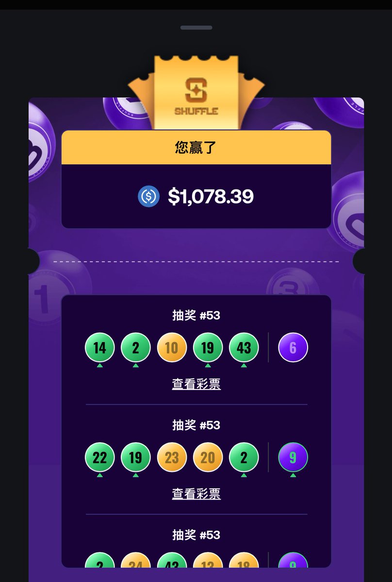 aboutgis's tweet photo. Weekly draw #52

$SHFL is rewarding stakers with real money USDC.

#lottery https://t.co/1t8fP4ryD2
