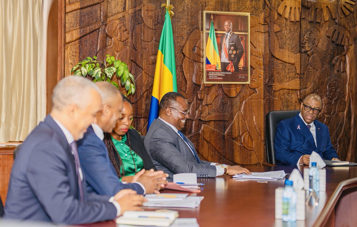 Paid courtesy call on H.E. Hon Chambrier, VP of the Government of Gabon and congratulated on the peaceful election, transition and offered IDEA’s readiness to support in post-transition period ⁦<a href="/Int_IDEA/">International IDEA</a>⁩ ⁦<a href="/IDEA_Africa/">International IDEA Africa & West Asia</a>⁩ ⁦<a href="/eu_eeas/">European External Action Service - EEAS 🇪🇺</a>⁩
