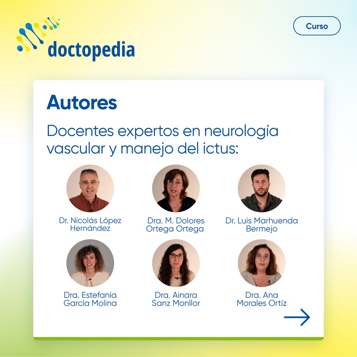 🆕🧠¿Ya conoces el nuevo curso de #Doctopedia?

“Ictus y FA: Estrategias terapéuticas con DACOs y control de factores de riesgo” es una formación gratuita diseñada para neurólogos y neurólogas que quieran actualizarse en el abordaje del ictus en contexto de fibrilación auricular