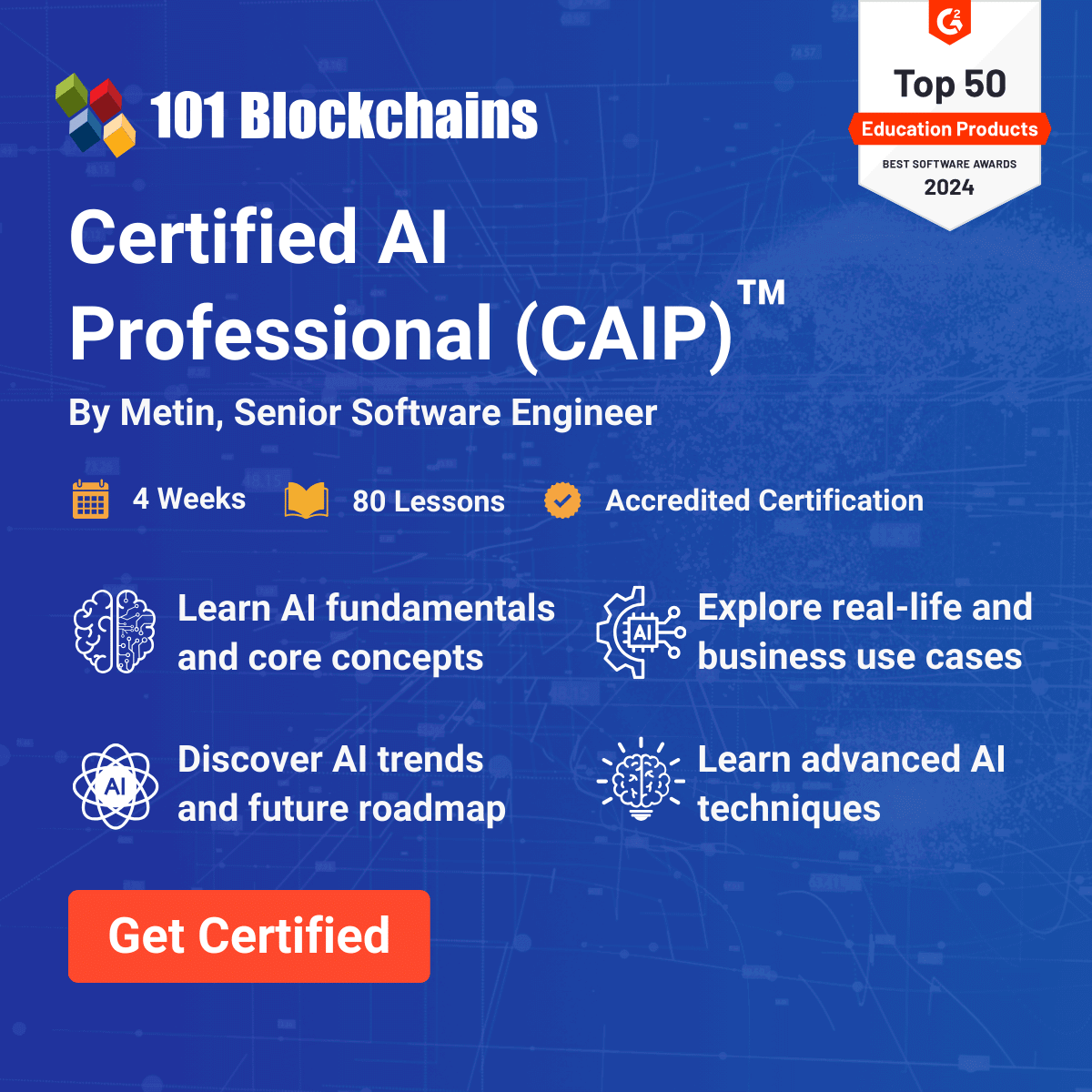 101Blockchains's tweet image. 🚀 Future-proof your career with the Certified AI Professional (CAIP)™ certification!

✅ Learn AI fundamentals
✅ Explore real-world use cases
✅ Master advanced techniques

Stand out in an AI-driven world! 🌍

👉 101blockchains.com/certification/…

#AI #CAIP #AICertification