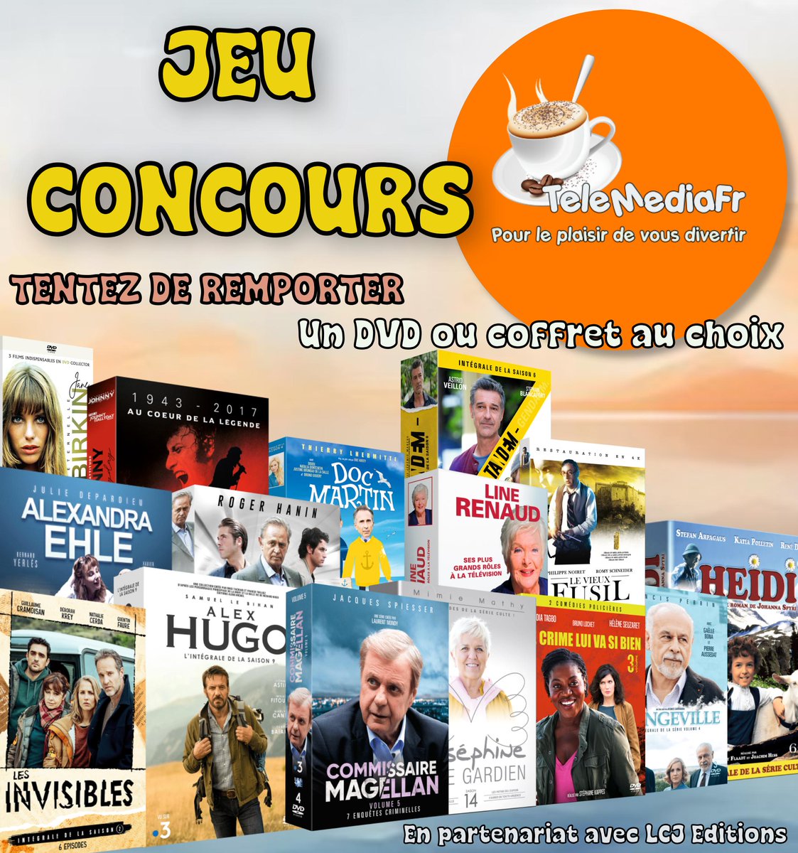 🎁 JEU CONCOURS de l'automne 🎁

<a href="/et_lcj/">LCJ Editions et Productions</a> offre un coffret au choix.
Il y aura 3 GAGNANT(E)S ‼️

Pour participer :

✅ Suivez  <a href="/TeleMediaFr/">TeleMediaFr</a>
🔄 ❤️ RT et like ce tweet
💬 Commentez avec #TeleMediaFrOffreMoi et dites-nous quel coffret vous voudriez gagner.

Tirage le 23/11/2025 🍀