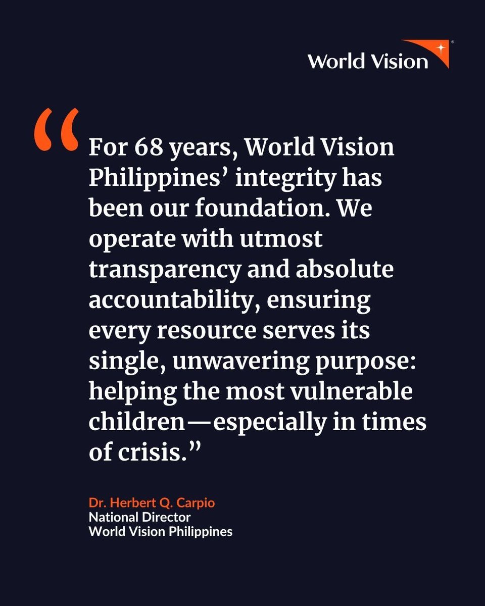 worldvisionph's tweet image. (1) The Government of Canada’s CAD $350,000 grant to World Vision Philippines is a powerful vote of trust in our integrity, accountability, and impact. 🙌🏻
 
#WorldVisionPH #CanadianEmbassyPH
#TrustedPartner #ForTheChildren
