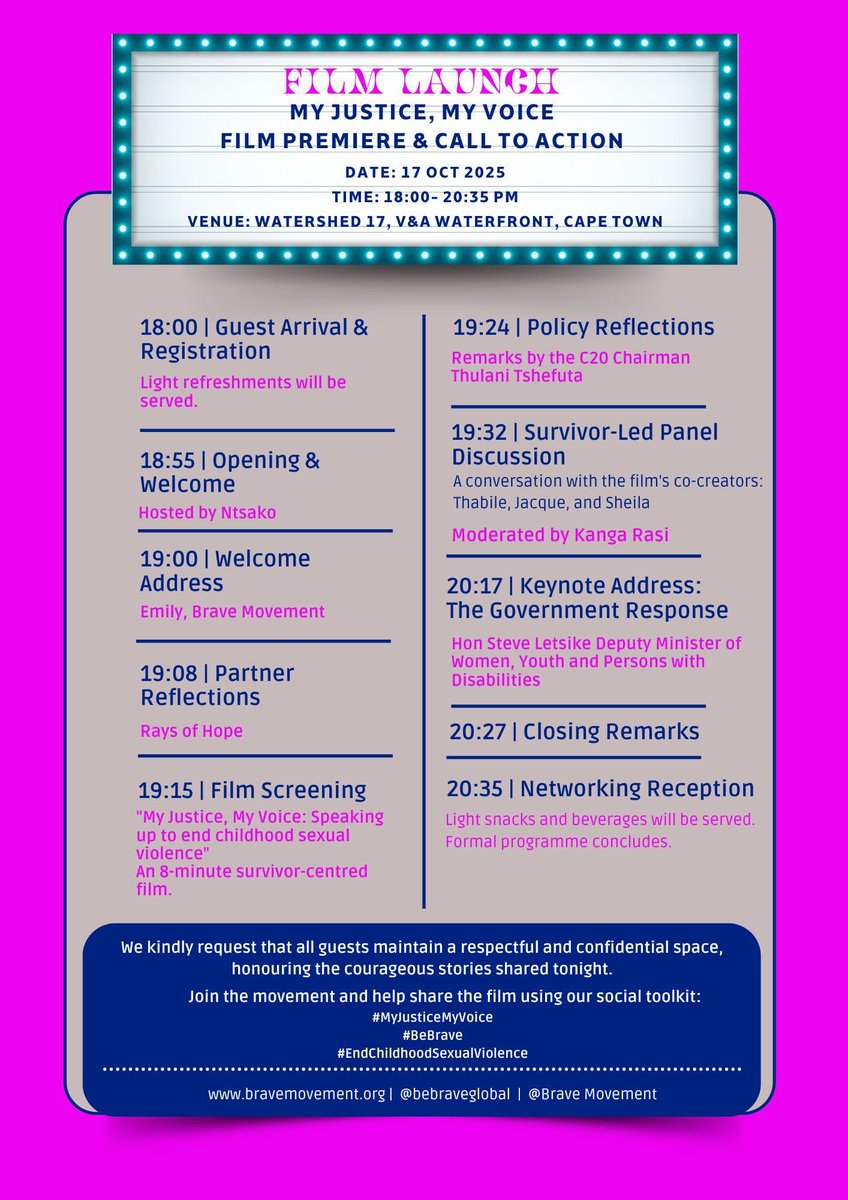 It is film launch today! Excited to share this powerful tool with the world #BeBrave #MyJusticeMyVoice #ListentoSurvivor 📣🪧🌍
