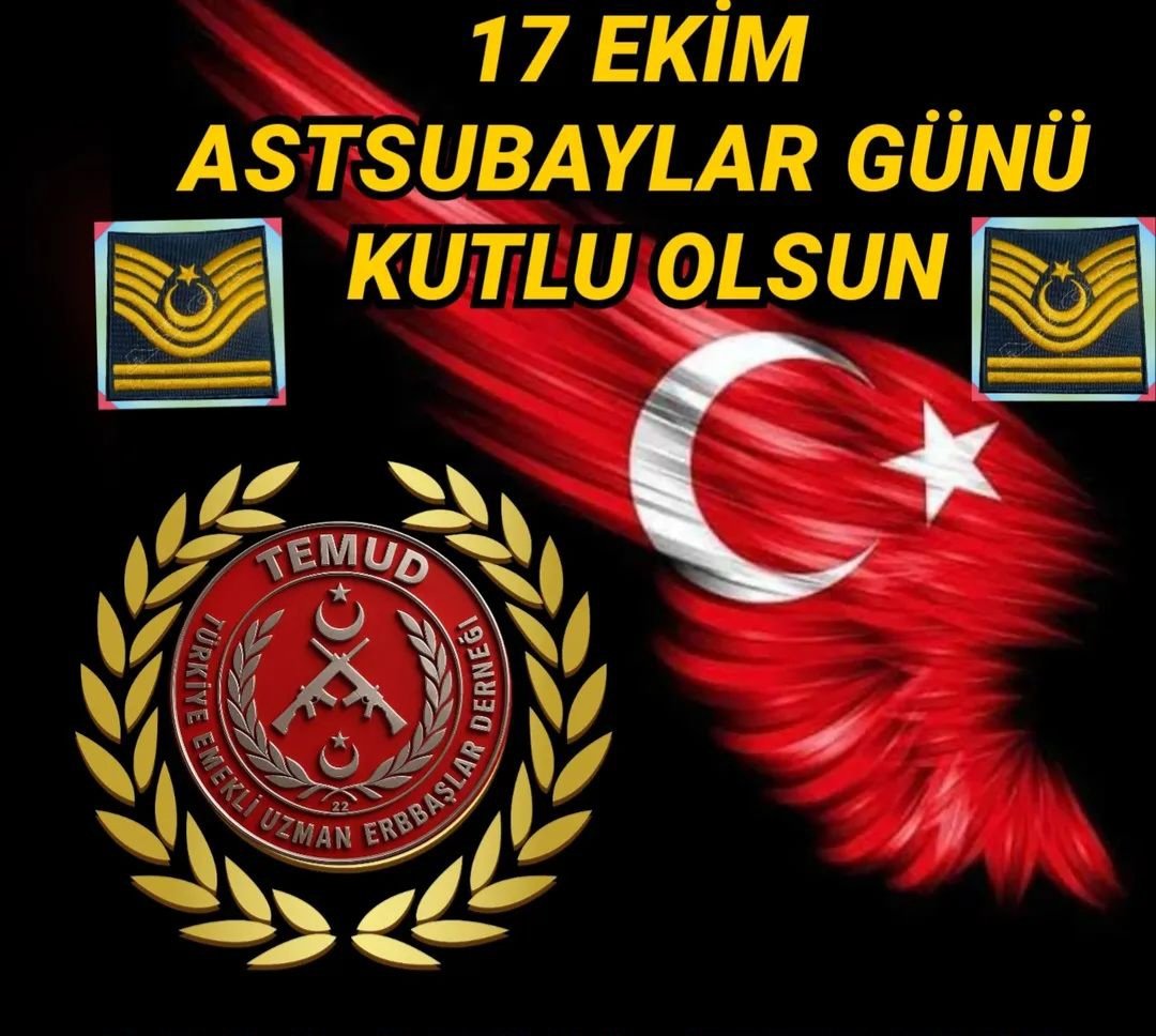 <a href="/alitilkici38/">Ali Tilkici 🇹🇷</a> Tüm Astsubaylarımıza ve ailelerine sağlık, huzur ve başarı dolu bir ömür diliyorum.
#Astsubay
#UzmanÇavuş
<a href="/temadankara/">TEMAD Genel Başkanlığı</a> 
<a href="/TEMUD_2024/">TEMUD Türkiye Emekli Uzman Erbaşlar Derneği</a> 
<a href="/cahitKoca20/">Cahit Koca</a>