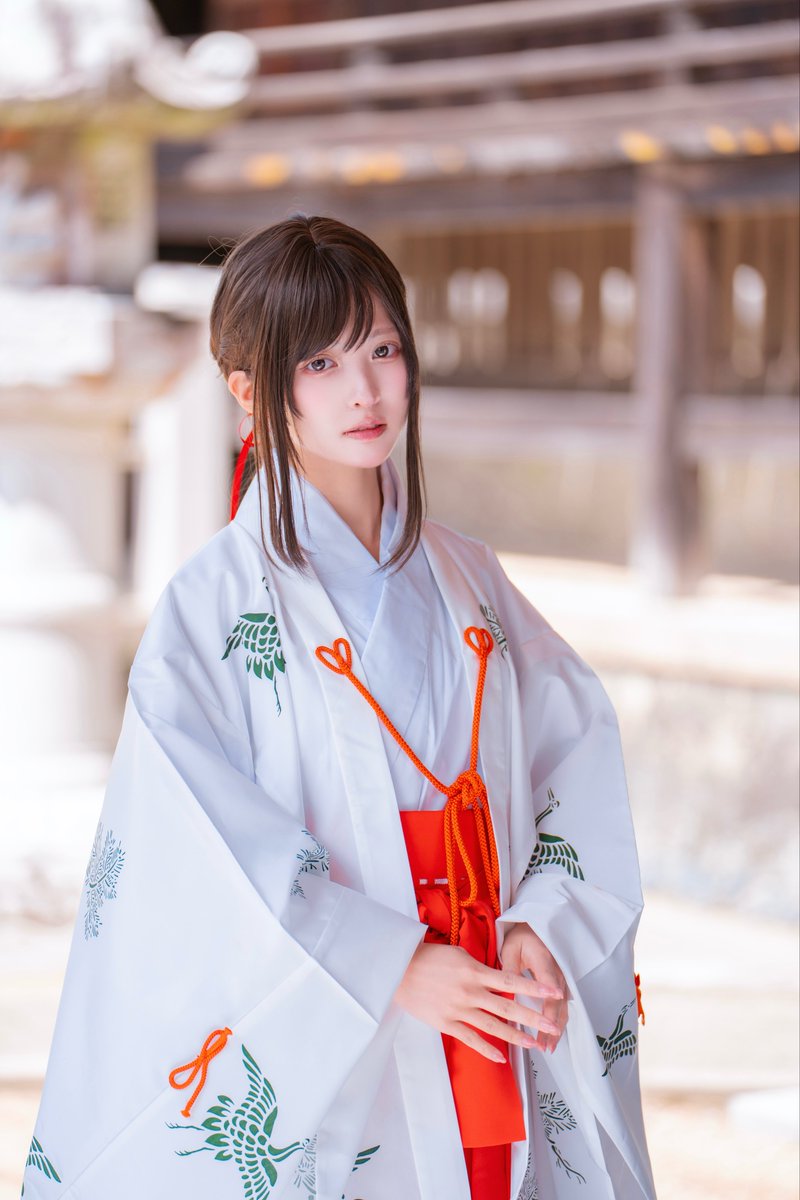 Nekota_Ashu's tweet image. 巫女装束