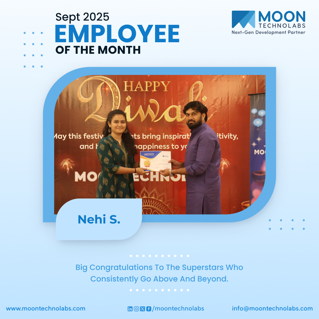 moontechnolabs's tweet image. Excellence 👏 is an attitude that turns challenging tasks into remarkable results through dedication and skill.

Congratulations to those who earned the Title of EOM for September 2025!

Well done!!! 🎉
.
.
.
#MoonTechnolabs #EOM2025 #MTPL #Employeesofthemonth #Employeemotivation…