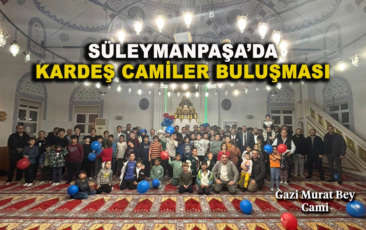 Süleymanpaşa’da ‘‘Kardeş Camiler Buluşması’’

tekirdag.diyanet.gov.tr/sayfalar/conte…

#KardeşCamilerBuluşması
#DiyanetGençlik
#Süleymanpaşa
#TekirdağİlMüftülüğü 
#Diyanet #SafiArpaguş