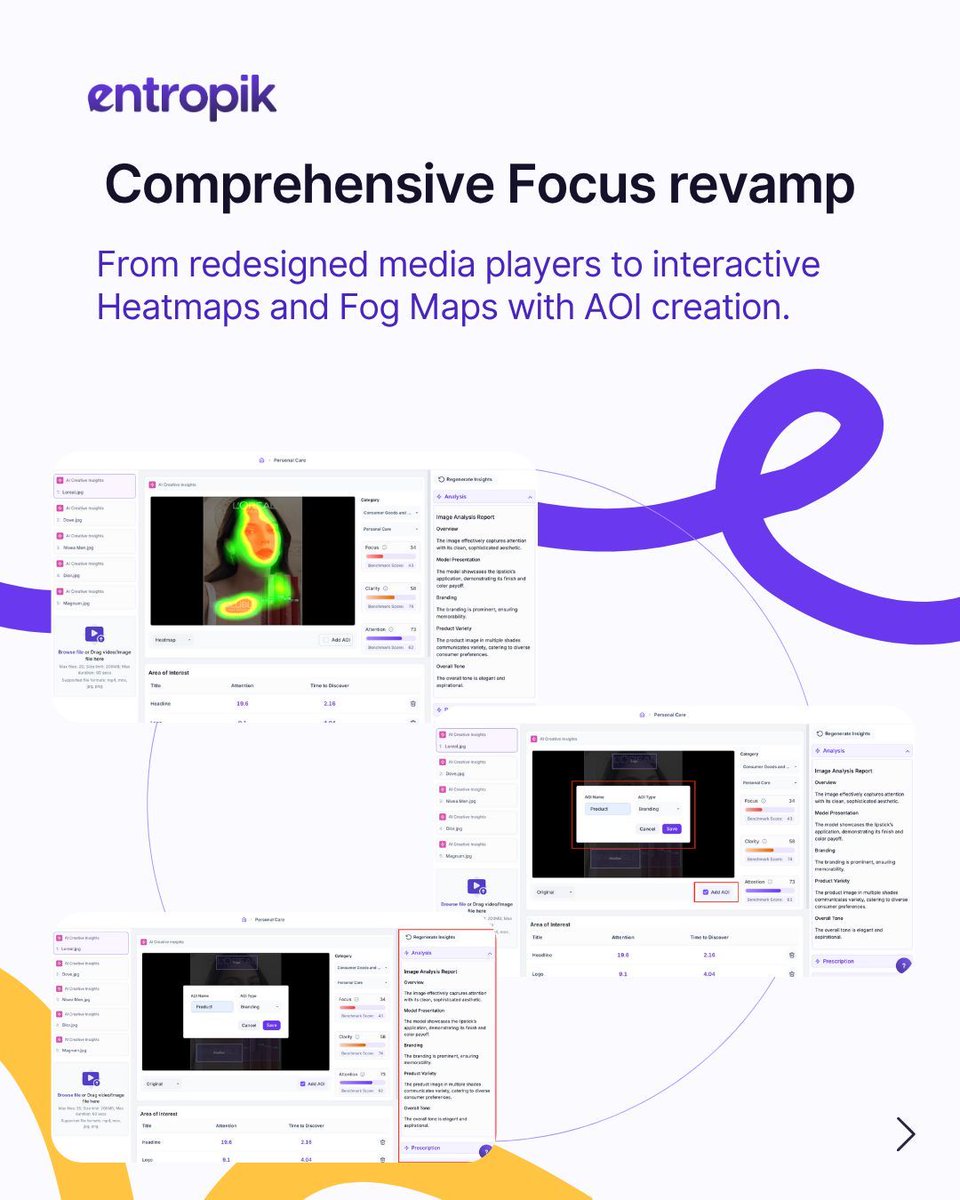 entropik_io's tweet image. It’s Friday, which means another #DecodeDrop ✨

From insights to impact, every feature drop is designed to make research smarter, faster, and more connected. Swipe to see the enhanced and updated features👉 

#Decode continues to evolve, powered by #EmotionAI. 🚀

#Entropik