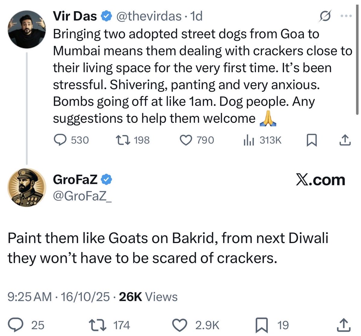 shashank_ssj's tweet image. Brutal response by @GroFaZ_ against @thevirdas