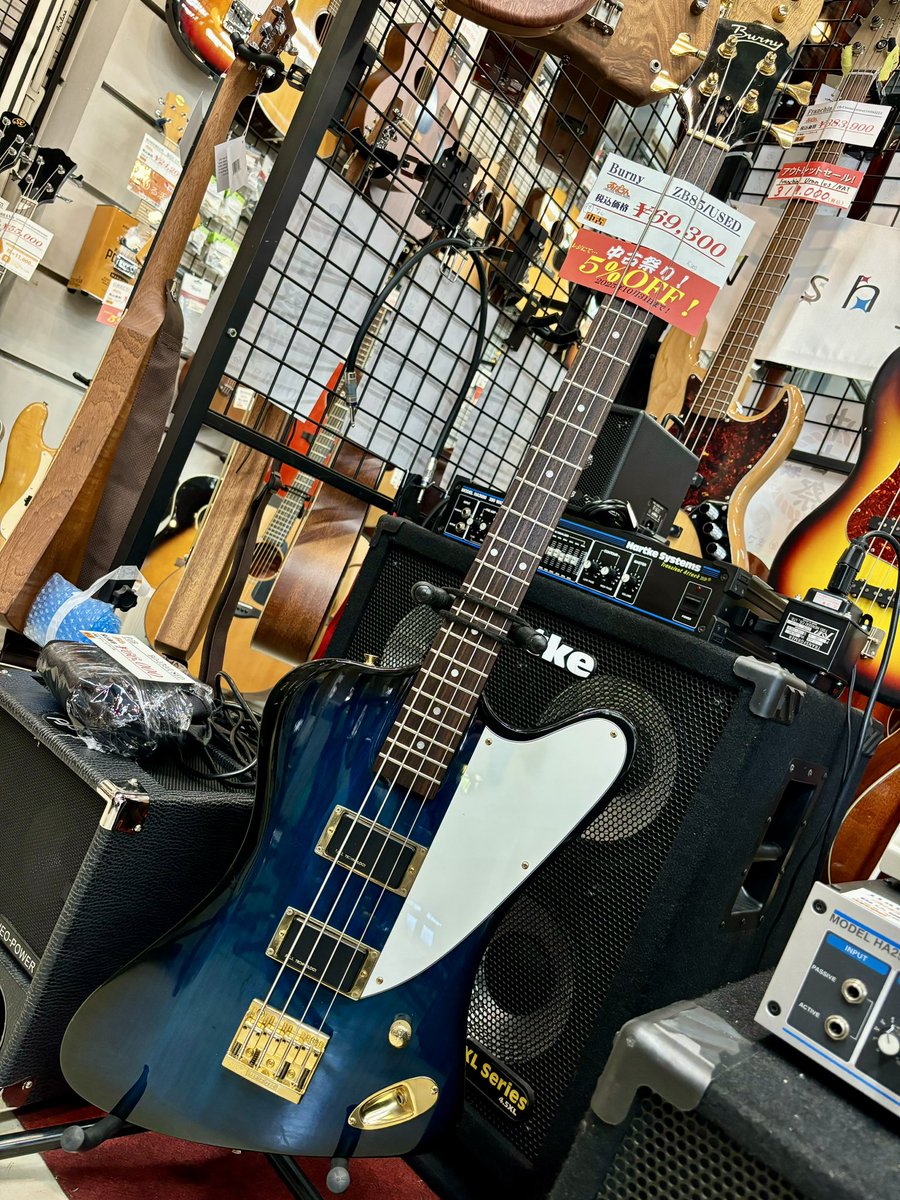 Burny ZB85 ZIGGYのベーシスト、戸城 憲夫氏のシグネイチャーモデル