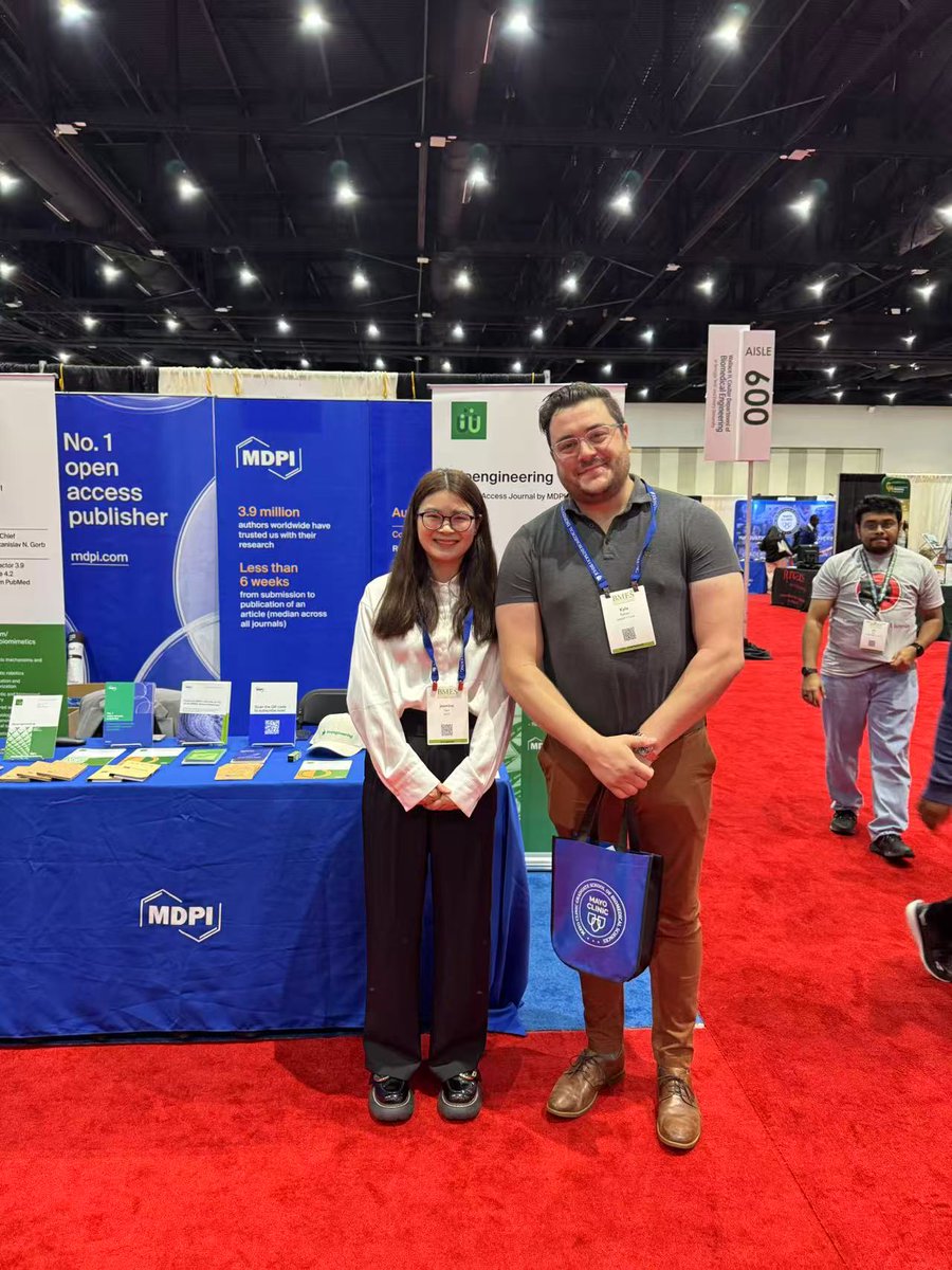 Bioeng_MDPI's tweet image. 🎊 Back from an inspiring BMES 2025 Conference! Our team engaged in fruitful discussions with leading researchers, guest editors, and editorial board members. 👏
#MDPI #Bioengineering #BMES2025