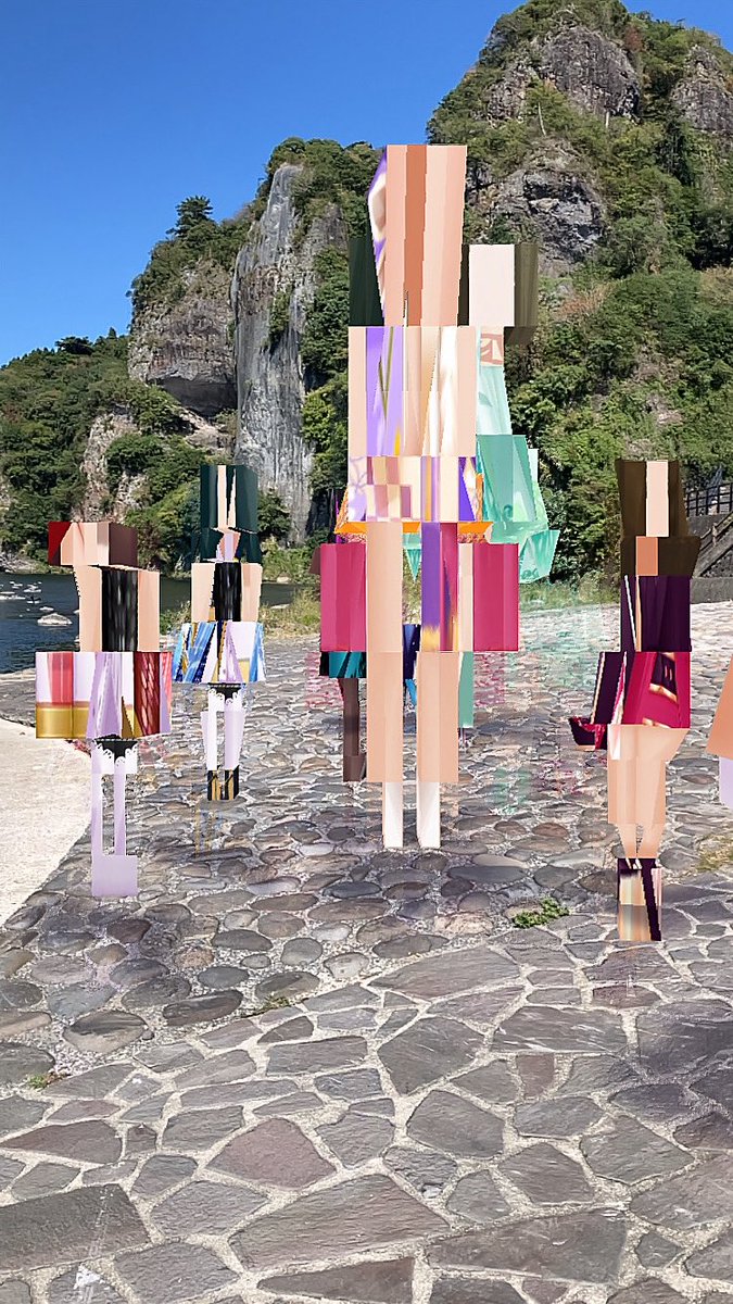 requests4248's tweet image. スマホ使いすぎて熱暴走したのか？
デレスポが不安定になって、こんな状態になってしまった
どれが誰か当てるクイズだなw

#デレステAR #デレスポAR