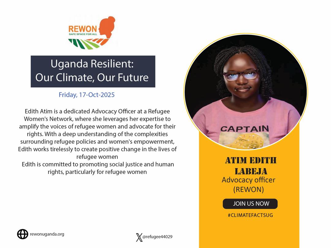 refugee44029's tweet photo. The future is calling… and Ms. Edith is answering. Join the discussion on Climate Resilient Futures today🌍🎤.
#ClimateActionNow #ClimateFactsUG #ClimateCrisis #globalwarming #ClimateEmergency #ClimateAction https://t.co/VLCwS3bBSL