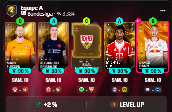 J'ai pas pris le temps de vous partager mon lien pour la Bundesliga mais un grand merci à <a href="/Pistral/">Alex</a> d'être venu à moi !
On envoie une team avec beaucoup d'espoir !

Si certains n'ont pas encore choisis de lien, je vous partage le mien :
sorare.com/r/captain-bank…

Force à tous 💪