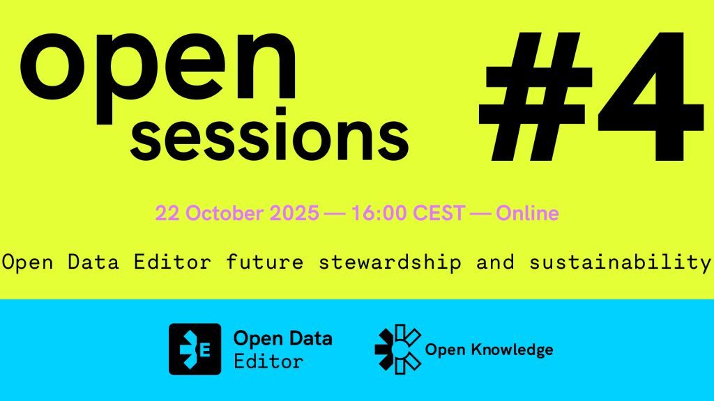 OKFN's tweet image. 🌱 What governance models will best serve #OpenDataEditor and the public good over time? Join the community next week to help shape the future of the tool.
🗓️ 22 Oct
🕒 16:00 CEST
📍 Online
Register: blog.okfn.org/2025/07/18/joi…