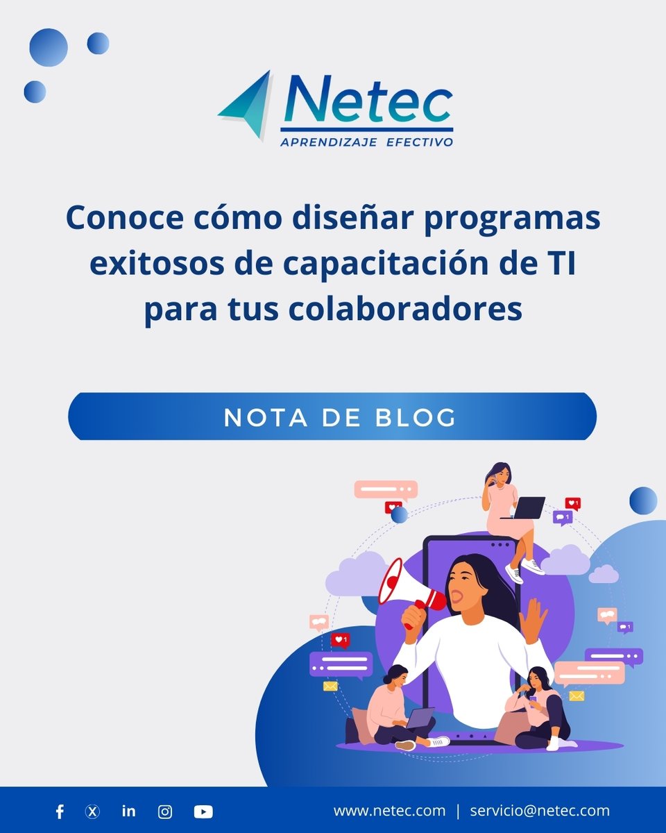 netec's tweet image. #Blog | Optimiza el tiempo de capacitación y mejora la retención del conocimiento en tu equipo con microaprendizaje.
Descubre cómo esta metodología y Netec Power Learning impulsan la productividad y aceleran la adopción tecnológica.➡️ hubs.la/Q03P35q80
#NetecConecta