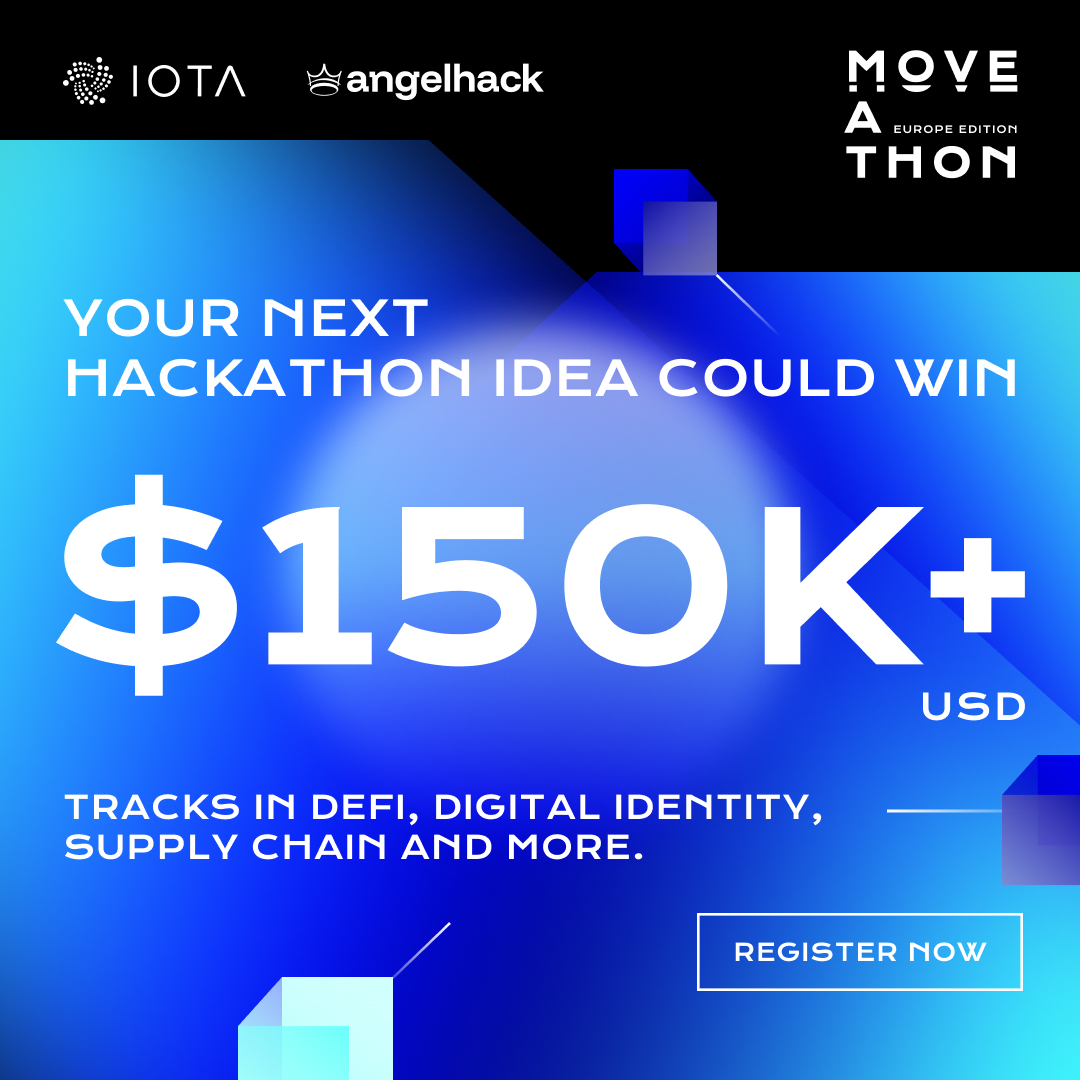 AngelHack's tweet image. 🚨 MOVEATHON Europe kicks off in just 3 days!
This is your final call to join developers and innovators across the continent as we push the boundaries of Web3 with @iota’s scalable, eco-friendly tech. 💡
Build powerful dApps, learn from industry experts, and compete for $150K+…