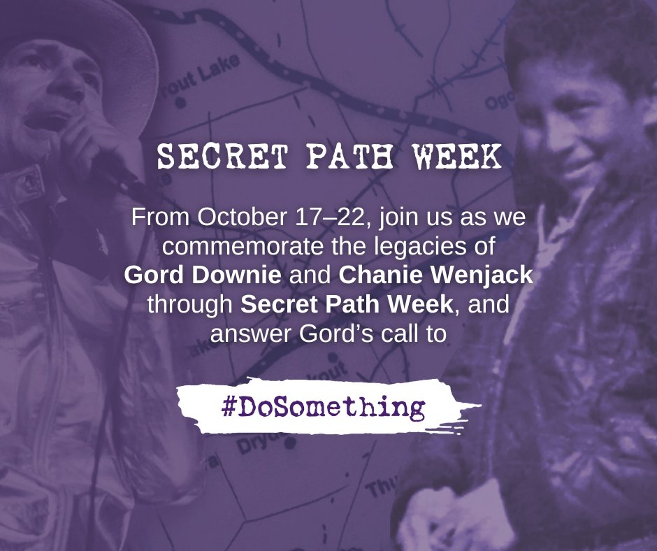 downiewenjack's tweet photo. Today, on the anniversary of his passing and the first day of Secret Path Week, we honour Gord Downie – fearless artist, poetic visionary, and bridge-builder – who used his voice to not only shape the landscape of Canadian music, but to call on all of us to “Do Something” to move reconciliation forward.  

In his final years, Gord worked closely with the Wenjack family to create “Secret Path”, sharing Chanie’s story through music, a graphic novel, and film. This year alone, over 9,500 Legacy Schools are engaging with “Secret Path” in classrooms and learning spaces throughout the country. 

Gord’s dedication to truth and reconciliation continues to guide the work of the Gord Downie & Chanie Wenjack Fund.

For more information on Secret Path Week visit https://t.co/LVe7hHvq29 

#GordDownie #ChanieWenjack #SecretPathWeek #DoSomething #DownieWenjackFund