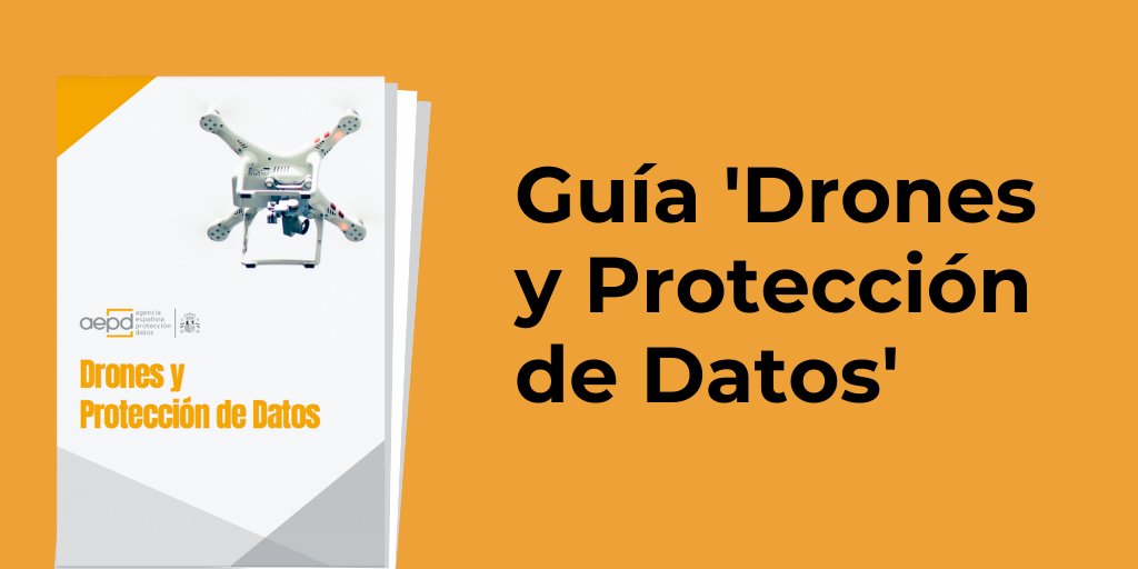 👤👁️ Si un dato recogido mediante un dron identifica inequívocamente a una persona o su identificación se puede realizar a posteriori, se aplica la normativa de protección de datos.

Toda la información en la guía de la AEPD en: aepd.es/guias/guia-dro…