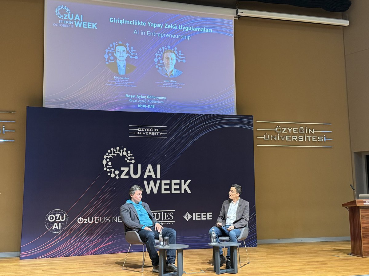 Girişimcilikte Yapay Zeka <a href="/ozyeginuni/">Özyeğin Üniversitesi</a> #OzuAIWeek <a href="/girisimfabrika/">Girişim Fabrikası</a>