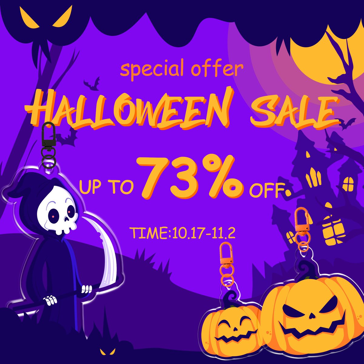 🎃 Trick or treat yourself to something creepy-cute 🎃
Zoartix’s Halloween keychains are on sale — up to 73% off for a limited time only!
❤️ Share which design is your fave — ghost, pumpkin, or skull?
👉 Shop Now ：zoartix.com/pages/hallowee…       
#Halloween2025 #customkeychain