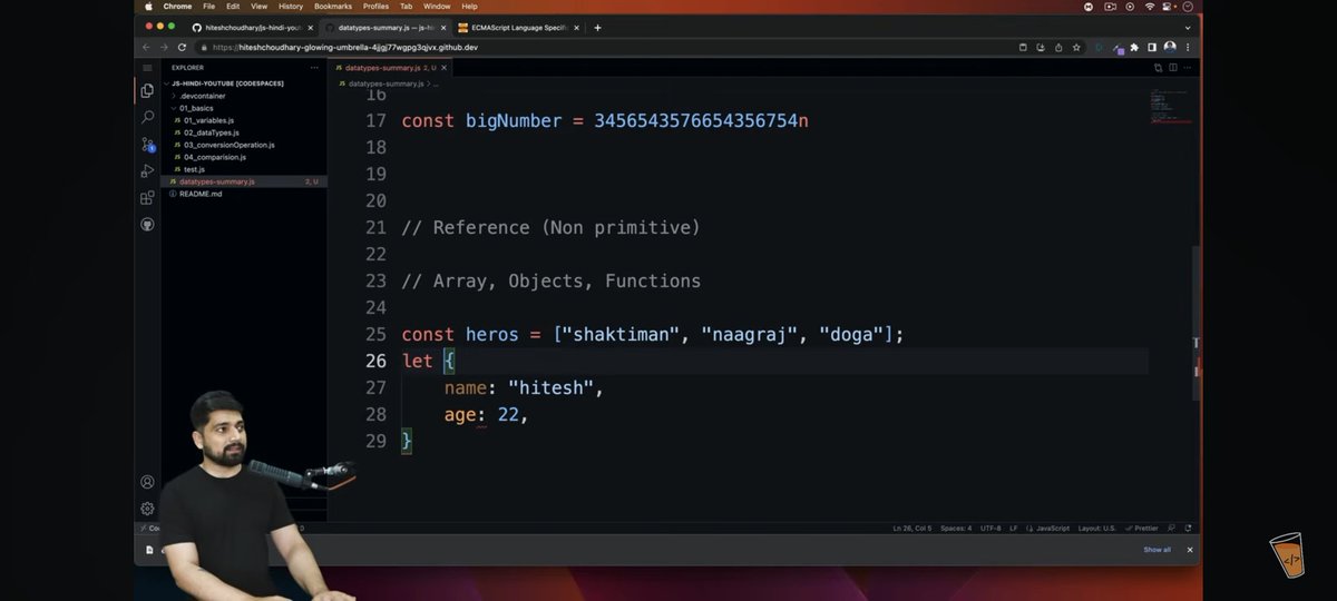 Deepaks0611's tweet image. Day 8 of 25 days challenges on javascript by @Hiteshdotcom @ChaiCodeHQ &amp; @nirudhuuu