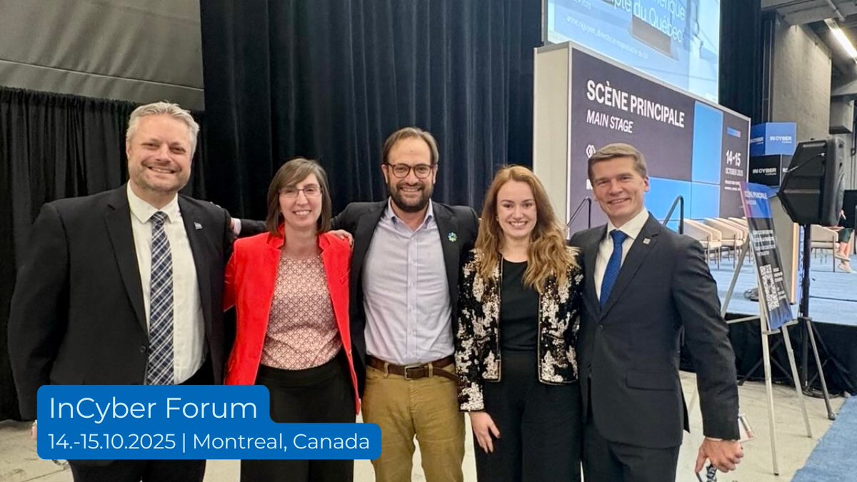 eucybernet's tweet photo. At the #INCYBERForum in Montreal 🇨🇦 , we highlighted how cyber capacity building strengthens whole societies not only just #cybersecurity.
🔗 Read main-takeaways from the discussion: https://t.co/O8ggOwPBYo
@INCYBER_Canada https://t.co/stcMNjRSaK