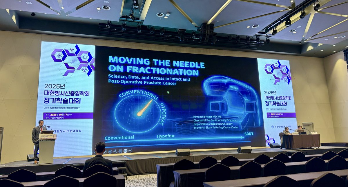 lthoon0420's tweet image. This year's KOSRO Conference featured a seminar on ultra-hypofractionated RT, with JS Chang discussing breast cancer, H Nagar presenting on prostate cancer, and R Timmerman speaking about PULSAR. @changjeesuk1 @HimanshuNagarMD @BobTimmermanMD