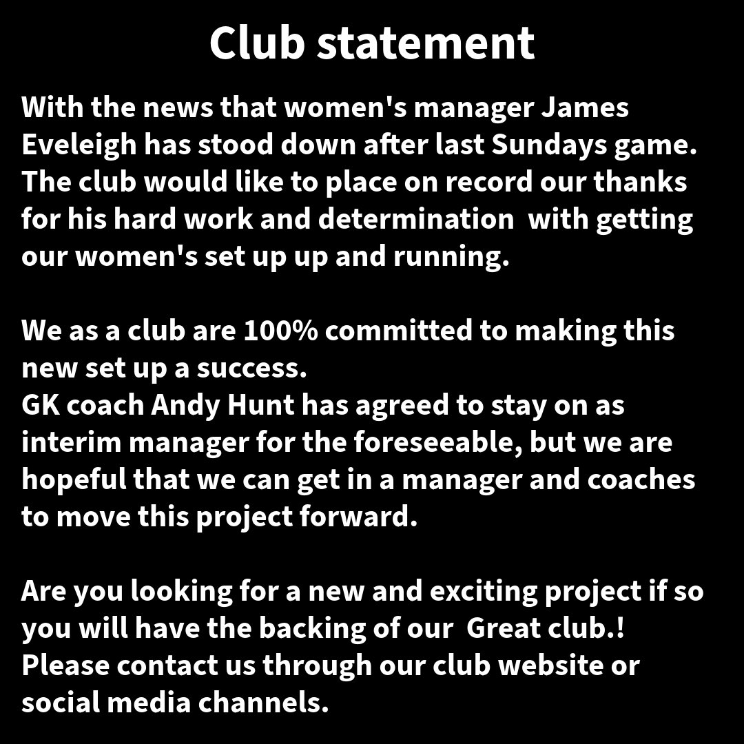 acton_iron's tweet image. Looking for a new and exciting project??
Women’s manager and coaches required! Any interested parties please get in touch 💪🏻🔰