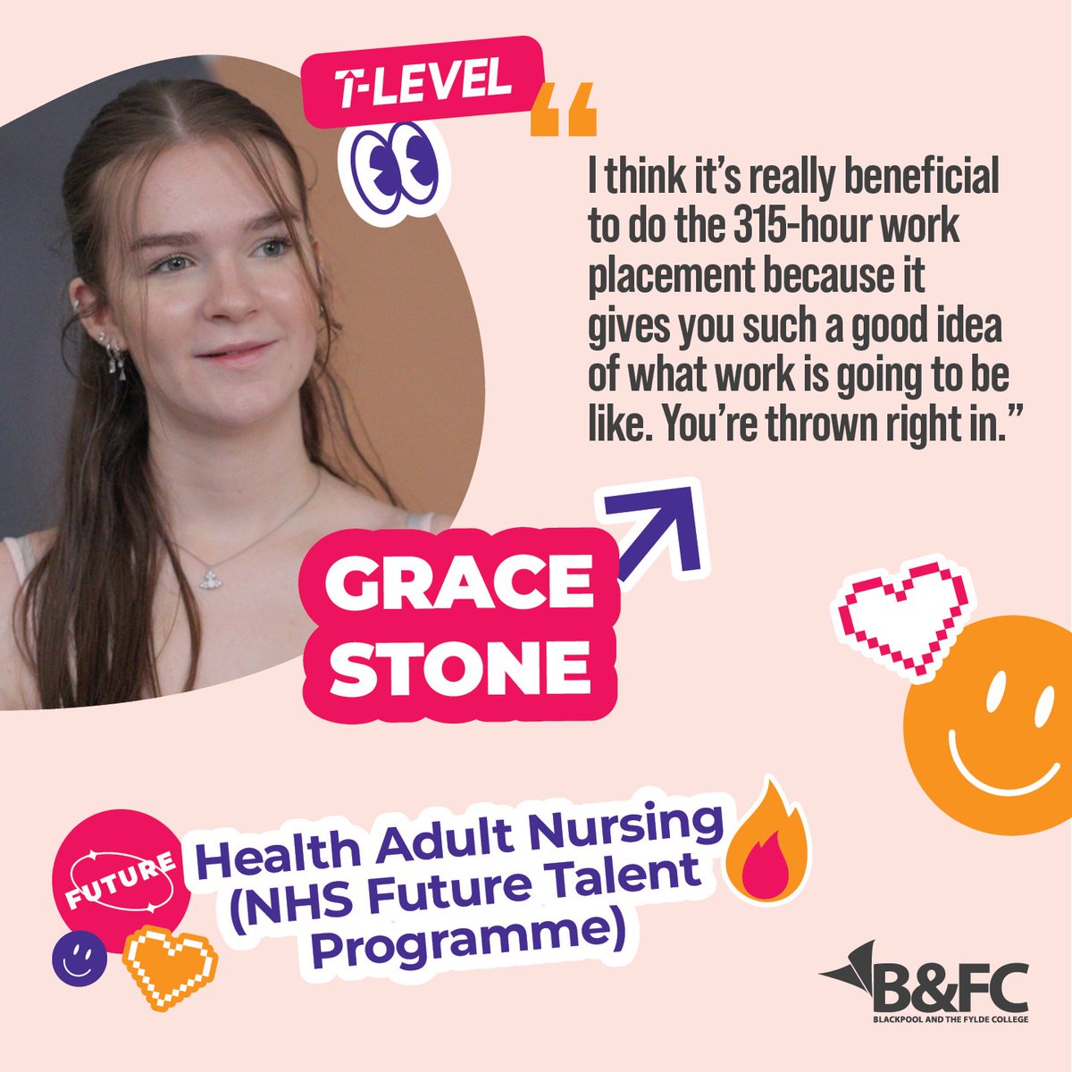 “I think it’s really beneficial to do the 315-hour work placement because it gives you such a good idea of what work is going to be like. You’re thrown right in.”

We couldn't agree more! 😉

Getting an unheard-of full marks in one of her exams and achieving a Distinction