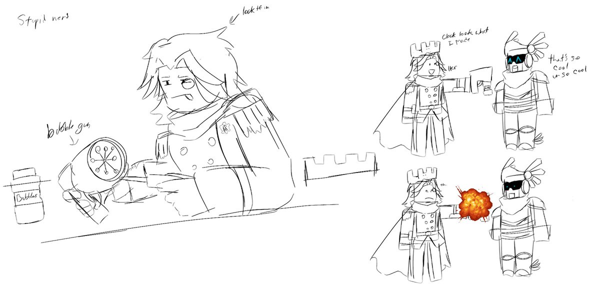 MrChiparino's tweet image. Some silly pre-termination scripter doodles ..
i was gonna draw more but i lowkey gave up
Also clockwork is there
They’re my sons guys i love them so much
#roblox #scripter