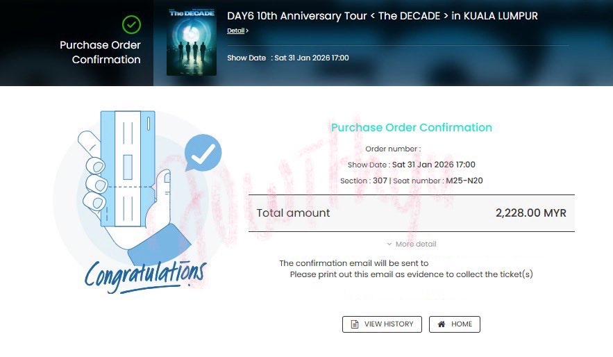 WTT | Want to Trade Ticket

have : 307 M25 and N20
want : 307 M24/M26 or 307 N19/N21

rtt : want side to side seat with sis SO BAD😔
pls dm if interested, can give any proof if you want

[likes rt; would be appreciated]
#DAY6inKL #DAY6TheDecadeinKL #DAY6inMY