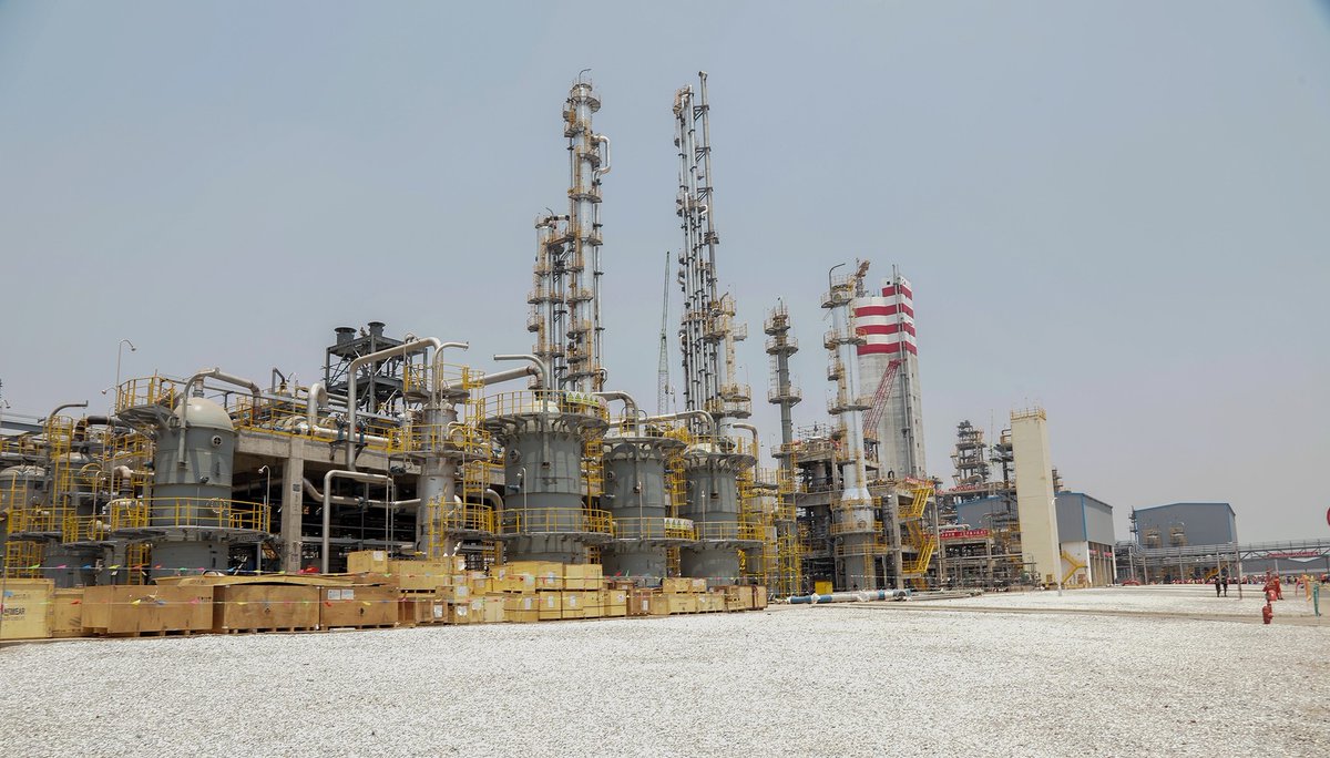 zadama24's tweet photo. PHOTO FOCUS: UREA FERTILISER PLANT

The newly-commissioned US$641 million United Capital Fertiliser (UCF) urea plant, which includes an 85-megawatt (MW) thermal power plant.

The newly commissioned UCF plant will produce 300,000 metric tons of urea annually, 180,000 metric tons of ammonia per year, creating about 1,800 direct jobs, with all its raw materials sourced locally.

Before the establishment of the new plant, UCF was producing 800,000 metric tons of compound D per year, exporting the commodity to countries like Botswana, Tanzania and others.

At a ceremony held yesterday, President Hakainde Hichilema also commissioned the Wonderful Group Industrial Park, which will house several companies.

The head of State also witnessed the signing of UCF's US$1.4 billion phase two urea plant project.