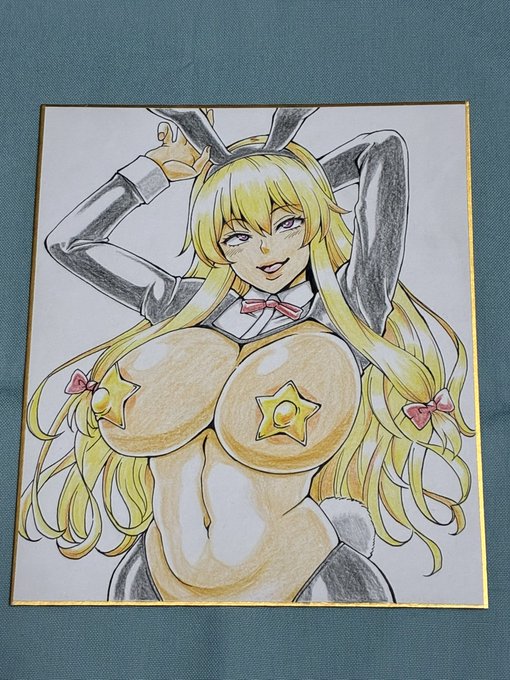 秋季例大祭に持っていく色紙です。
逆バニー八雲家w 