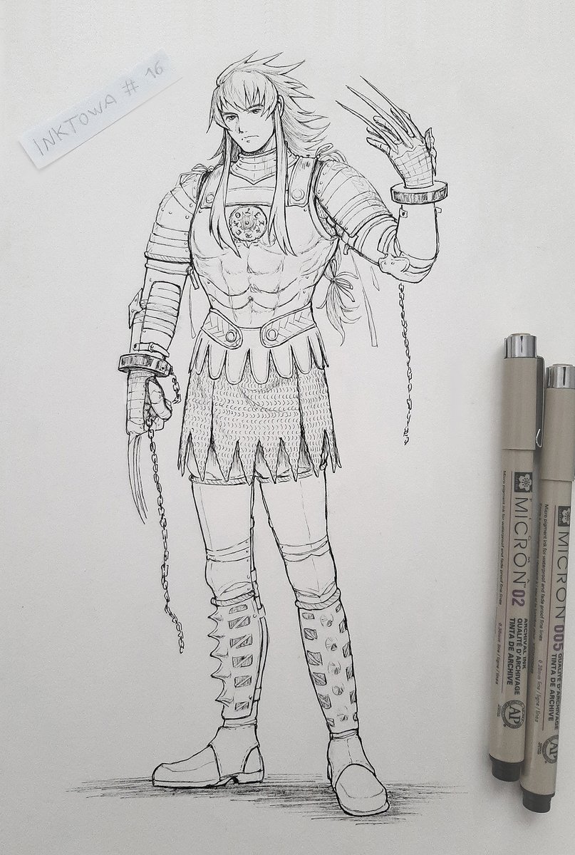 Day 16 - Regal (ToS)
Coliseum fighter Regal...? Probably my craziest design so far, lol #inktober #talesofsymphonia